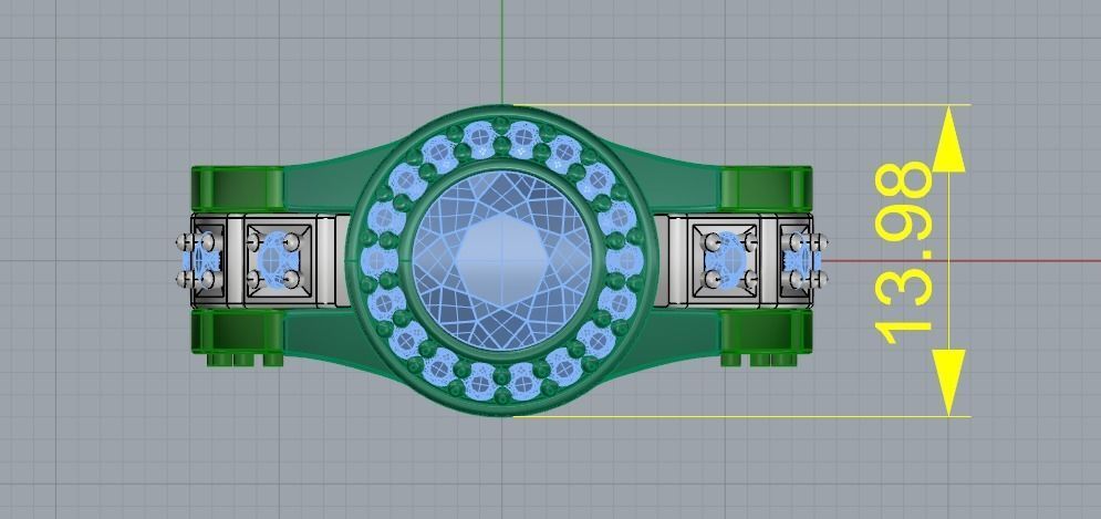 Ring Model 1262 3D print model_5