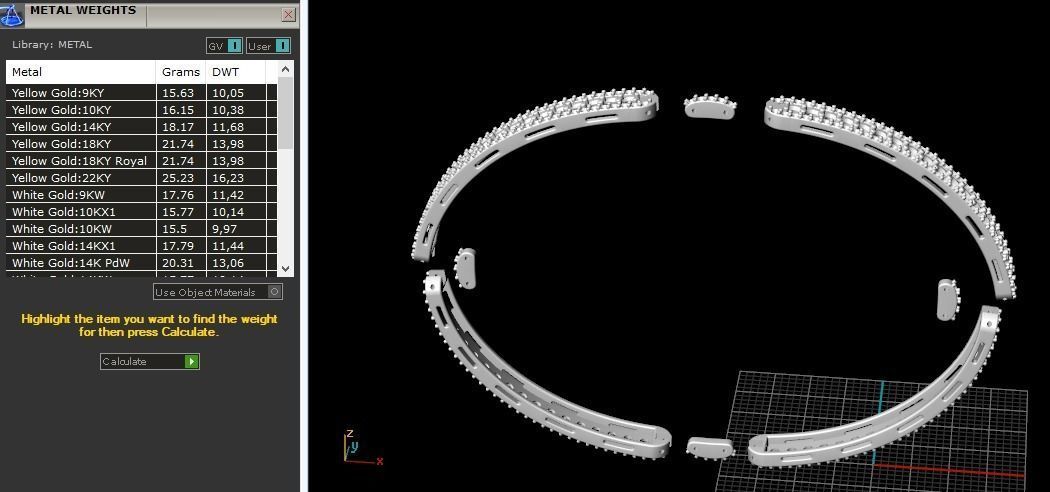 Bracelet Model 1261 3D print model_8