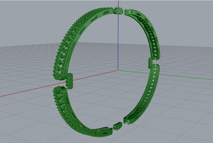 Bracelet Model 1261 3D print model_6