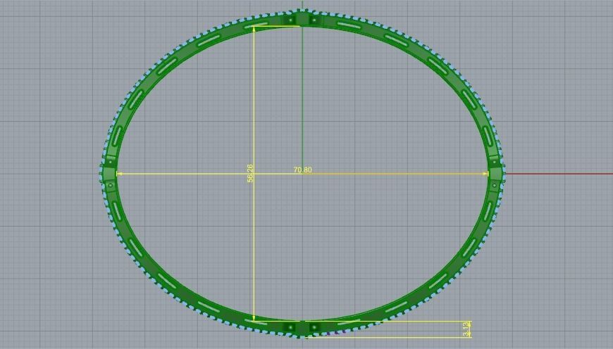 Bracelet Model 1261 3D print model_3