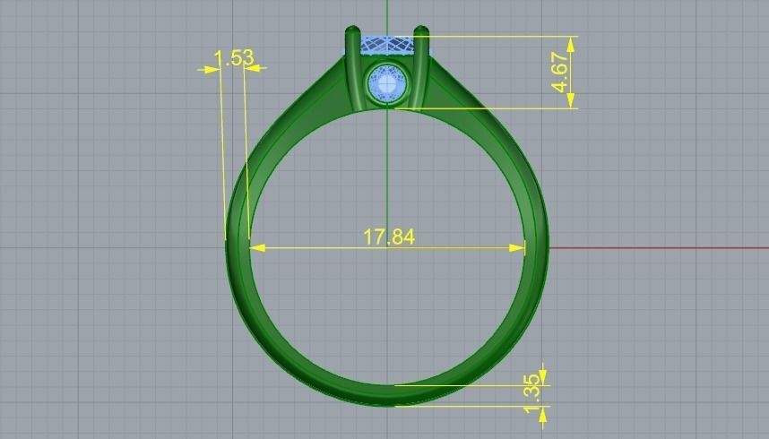 Ring Model 1255 3D print model_4