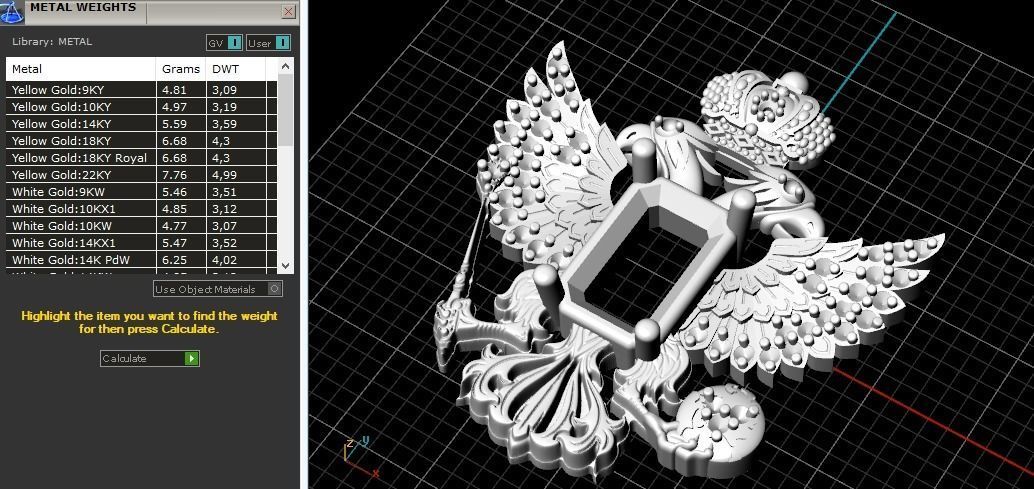 Coat of arms of Russia Model 1272 3D print model_7