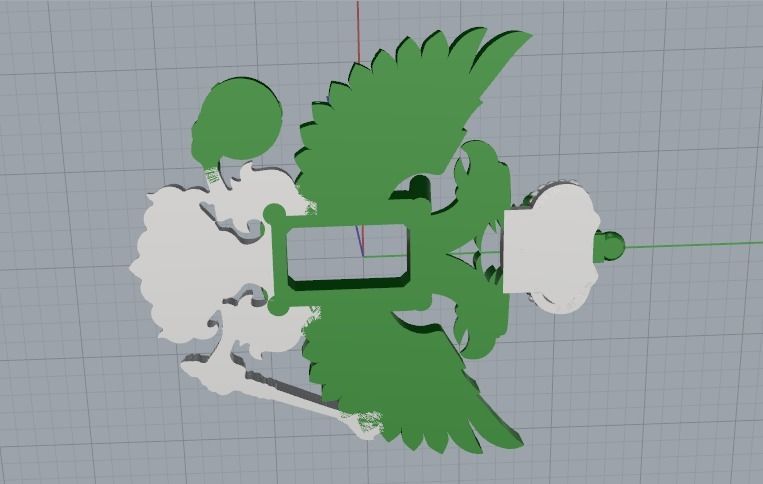 Coat of arms of Russia Model 1272 3D print model_6