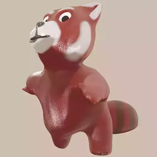 RedPanda LowPoly toy bear