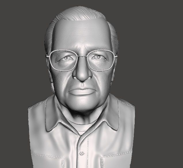 Olavo de Carvalho Escultura Busto 3d 3D print model_2