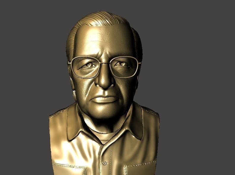 Olavo de Carvalho Escultura Busto 3d 3D print model_5