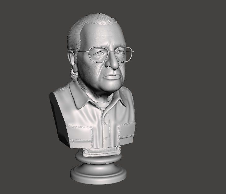 Olavo de Carvalho Escultura Busto 3d 3D print model_1