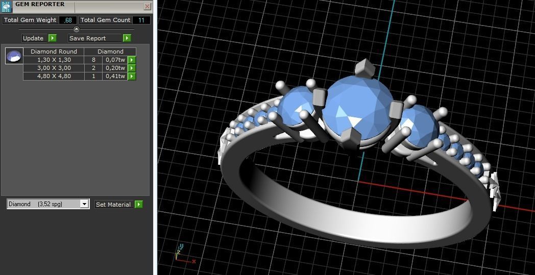 Ring Model 1300 3D print model_3