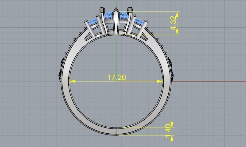 Ring Model 1300 3D print model_4