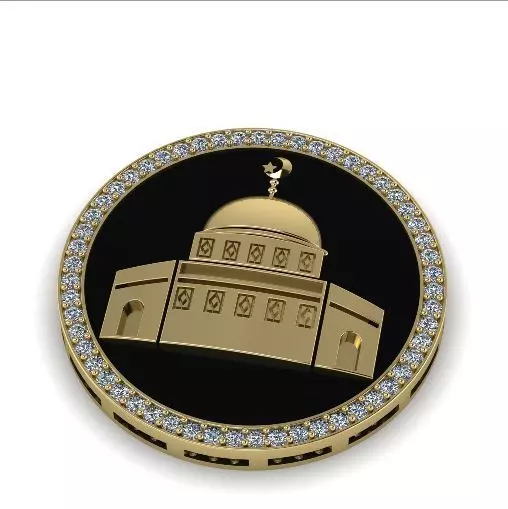 Pendant mosque Model 1311 3D print model_0