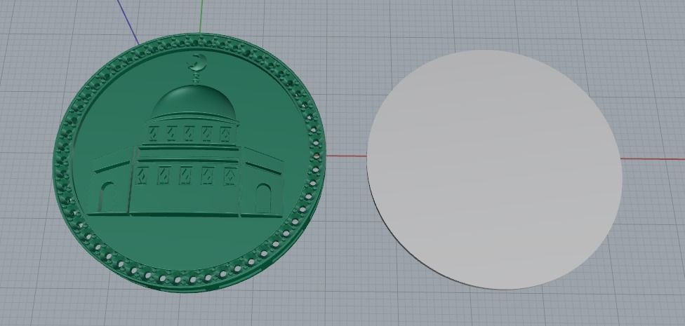 Pendant mosque Model 1311 3D print model_6