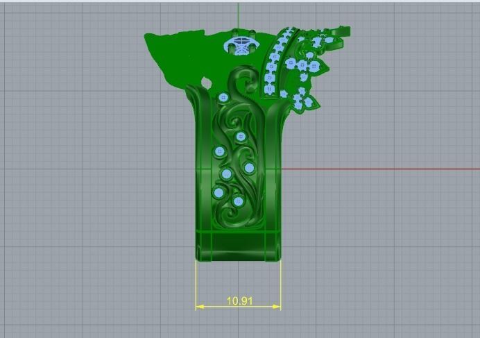Skull ring Model 1309 3D print model_10