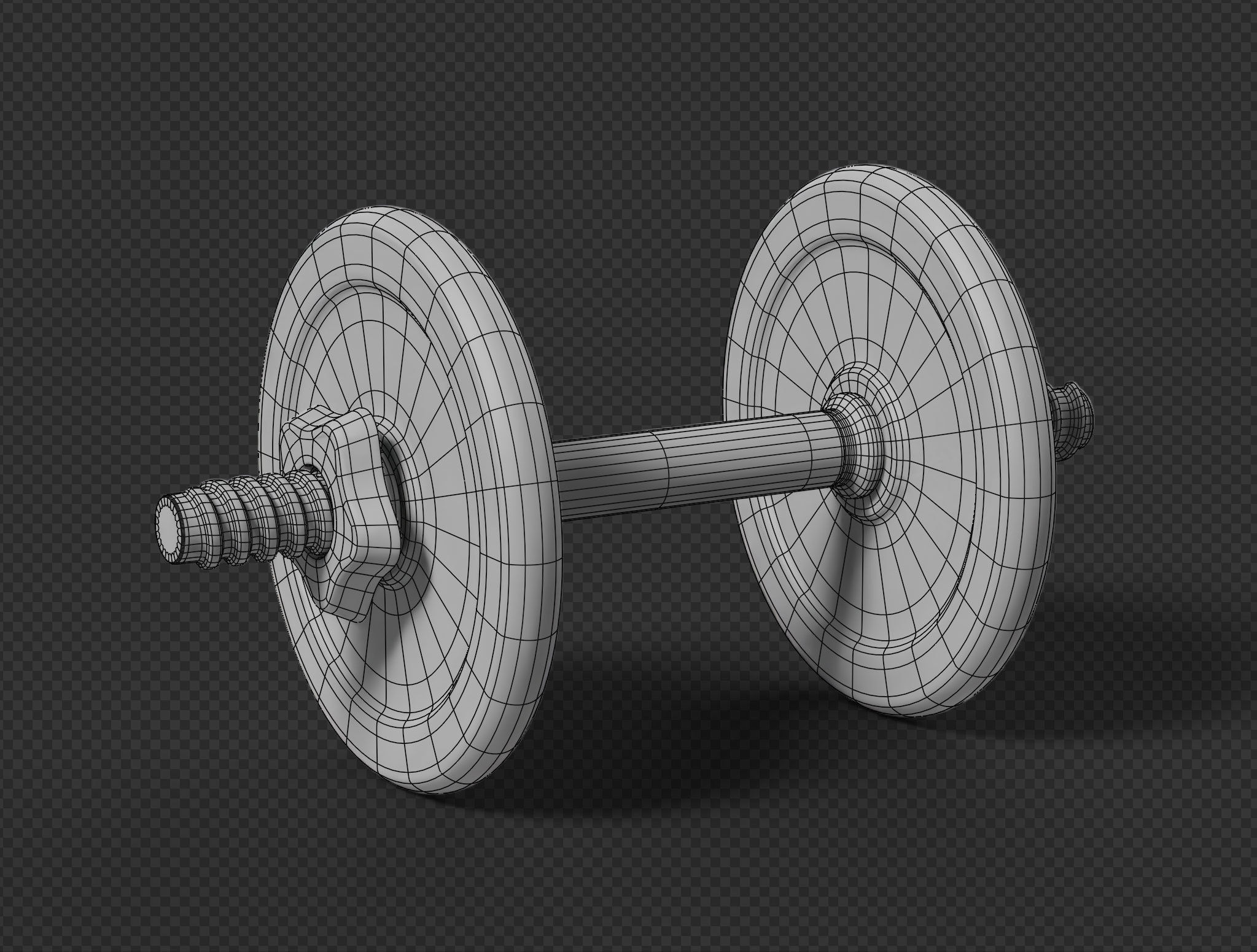 Dumbell 3D model_12