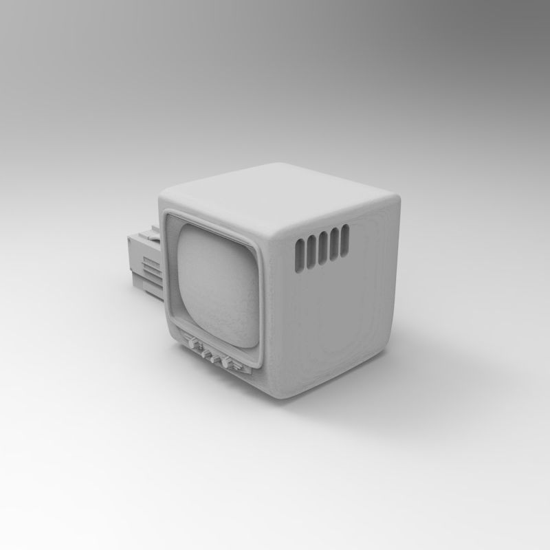 Vintage TV years 1930 - 1950 - 1-35 scale accessory for dioramas 3D print model_14