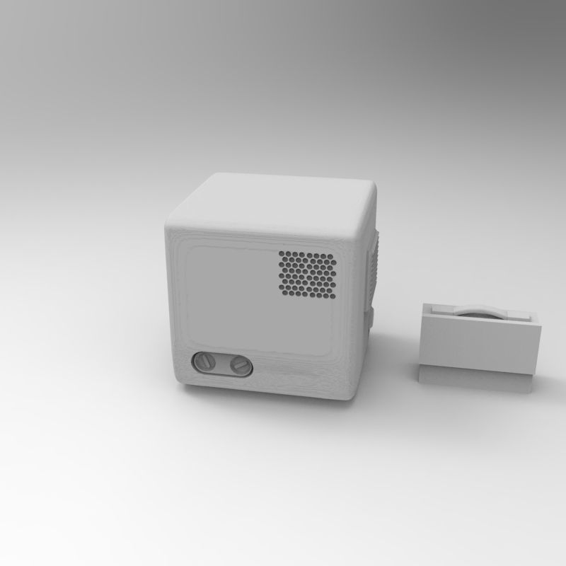 Vintage TV years 1930 - 1950 - 1-35 scale accessory for dioramas 3D print model_5