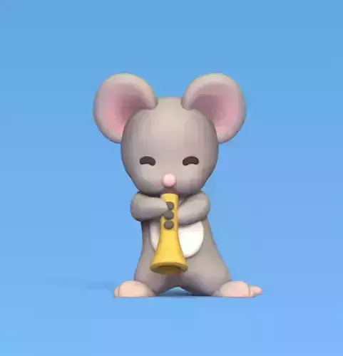 Mouse Playing Music
