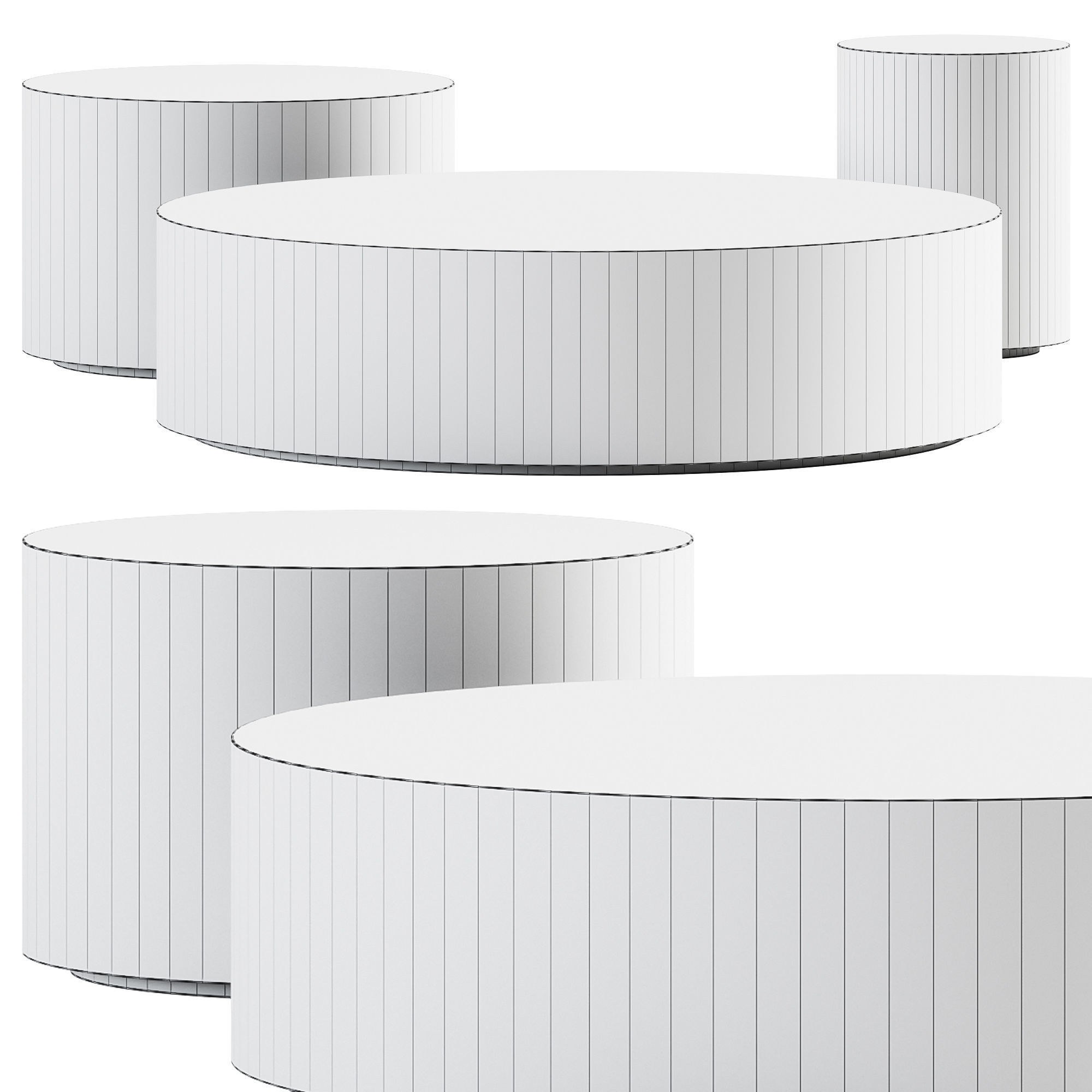 Dial Outdoor Coffee Table by Cridea 3D model_1