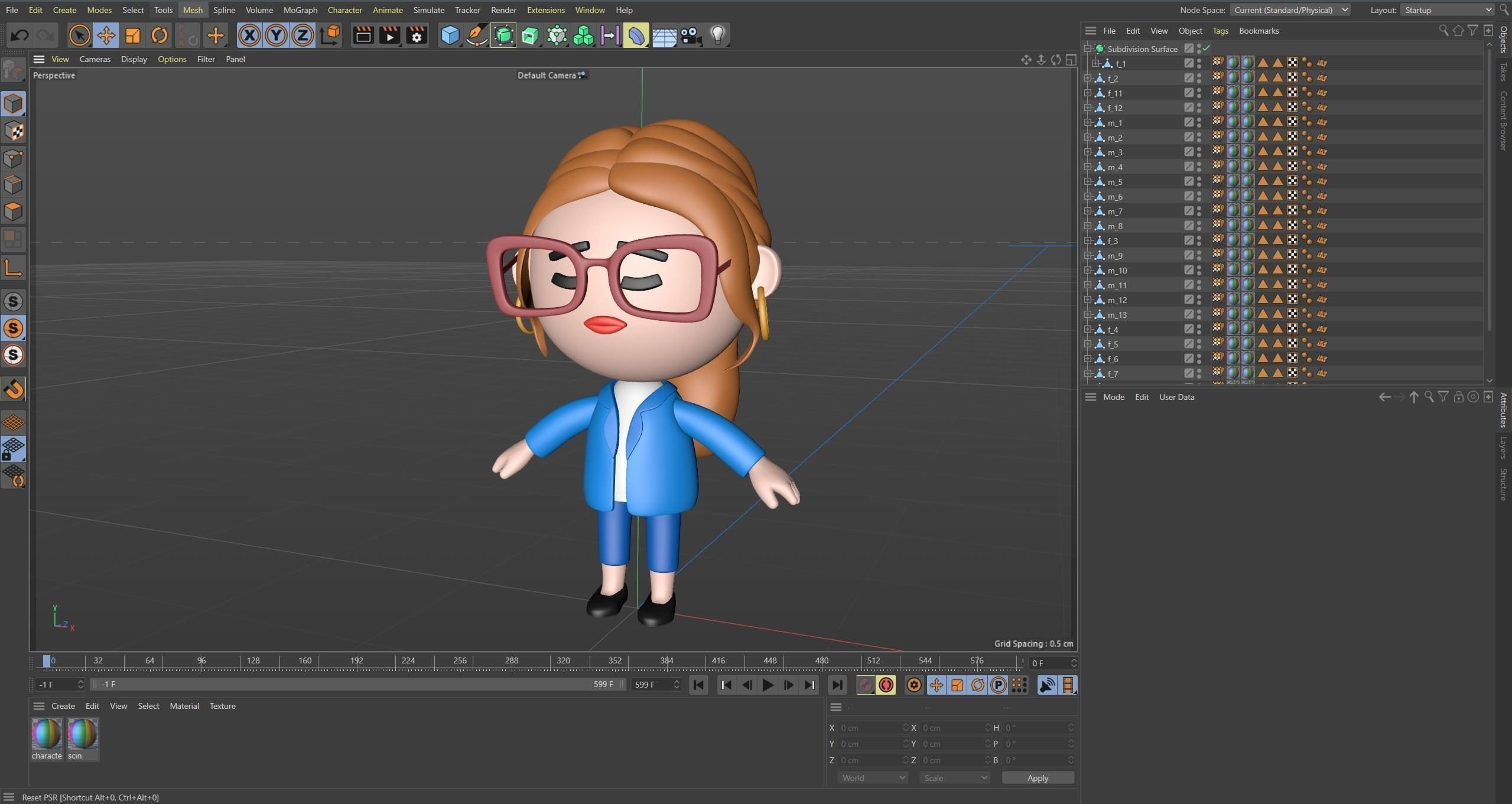 Cute Characters 4  Low-poly 3D model_27