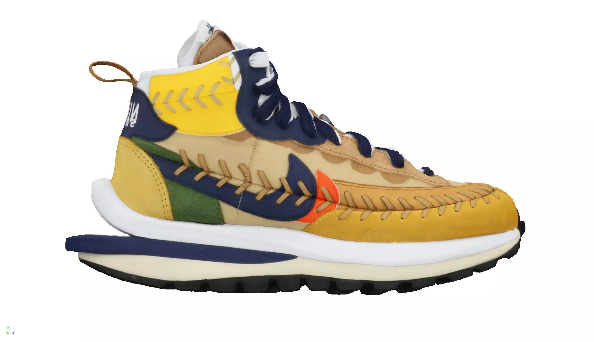 sacai x Jean Paul Gaultier x Nike LD Vapor Waffle Mix 3D model