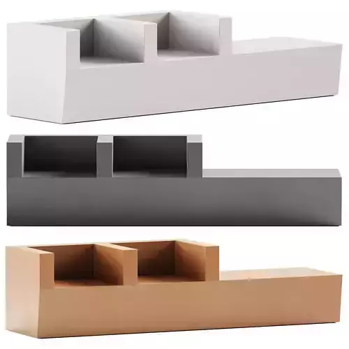 Pixel Outdoor Bench by Cridea