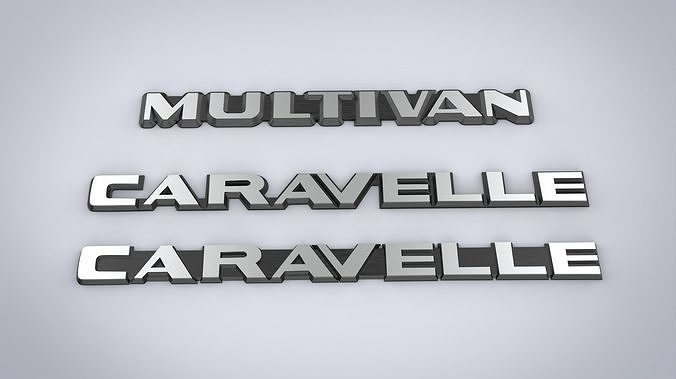 MULTIVAN CARAVELLE logos car modification  3D print model