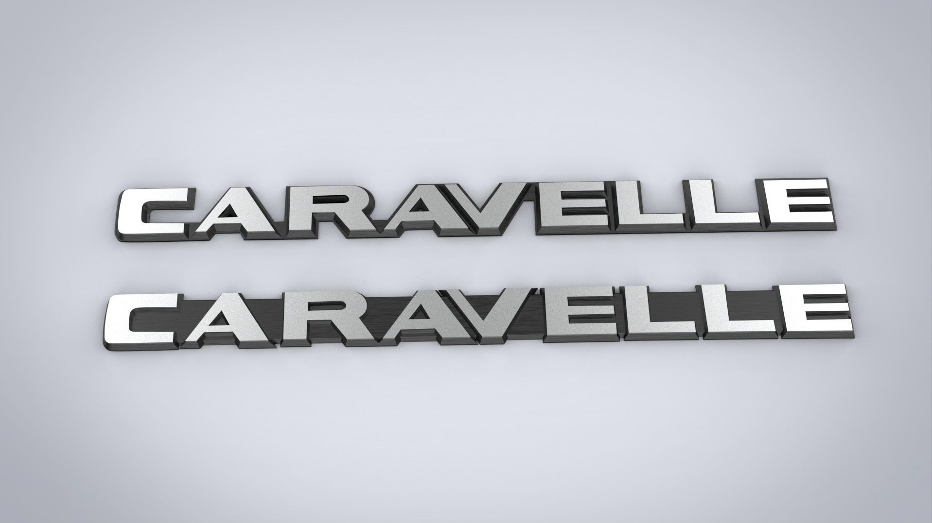 MULTIVAN CARAVELLE logos car modification  3D print model_2