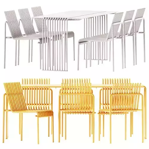 Zeroquindici 015 Table and Amalfi 015 Chair by Urbantime