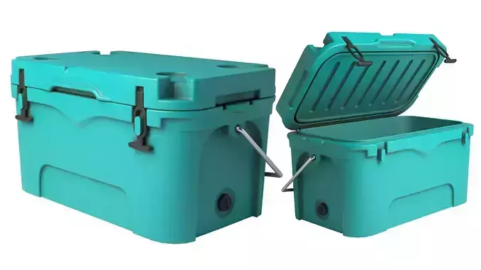 Cooler box Low-poly 3D model
