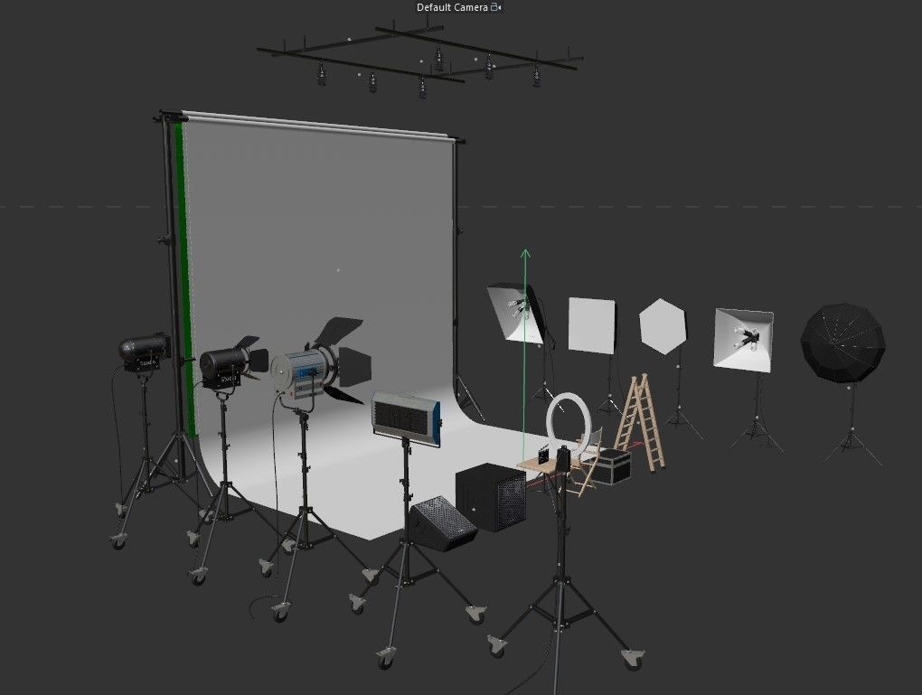 Studio Photography Lights 2 3D model_44