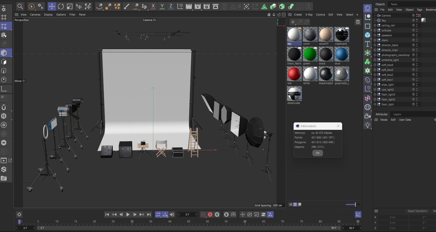 Studio Photography Lights 2 3D model_41