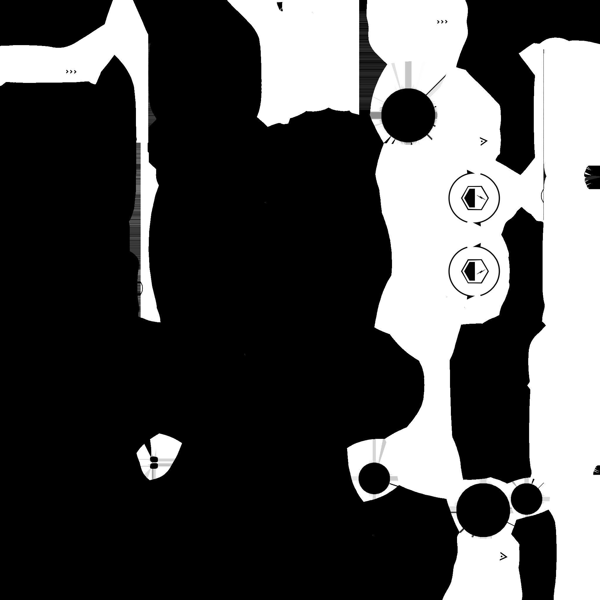 Tech Wheelchair B08 Black Blue - Disability Character Design Low-poly 3D model_23