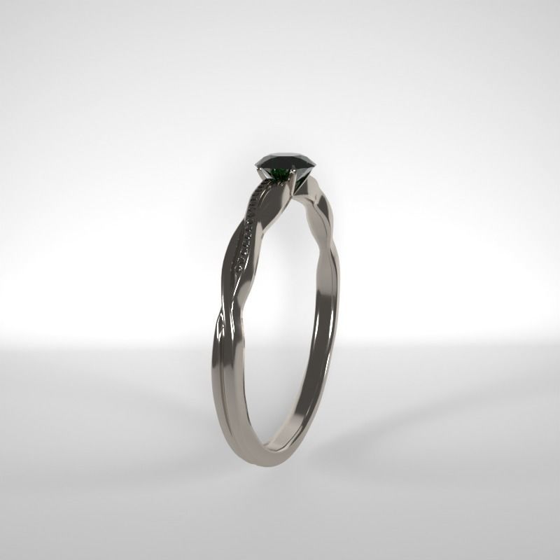 Emerald Ring Free 3D model_3