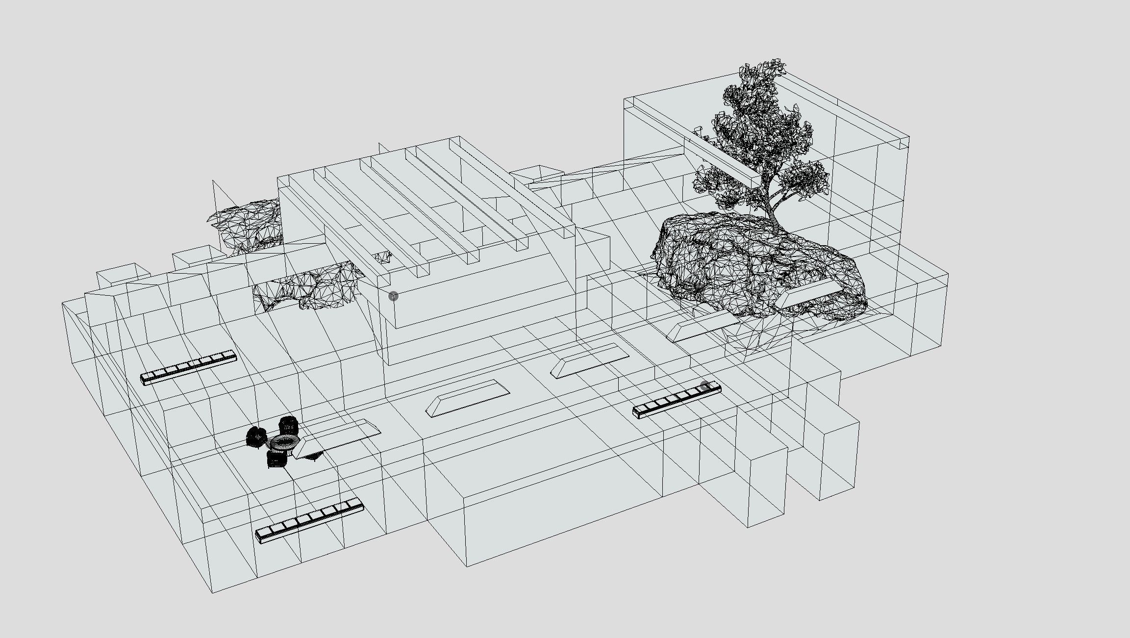 Virtual Reality Meta Room 2022 Baked and Corona Max Scene Low-poly 3D model_5
