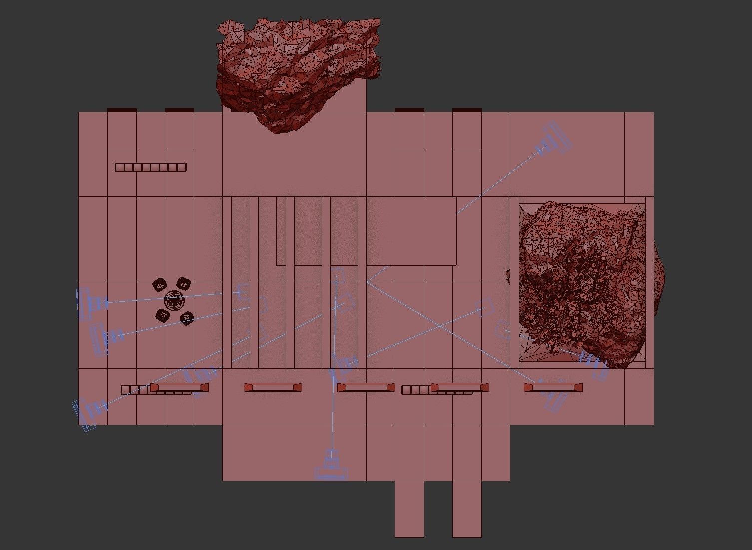 Virtual Reality Meta Room 2022 Baked and Corona Max Scene Low-poly 3D model_11