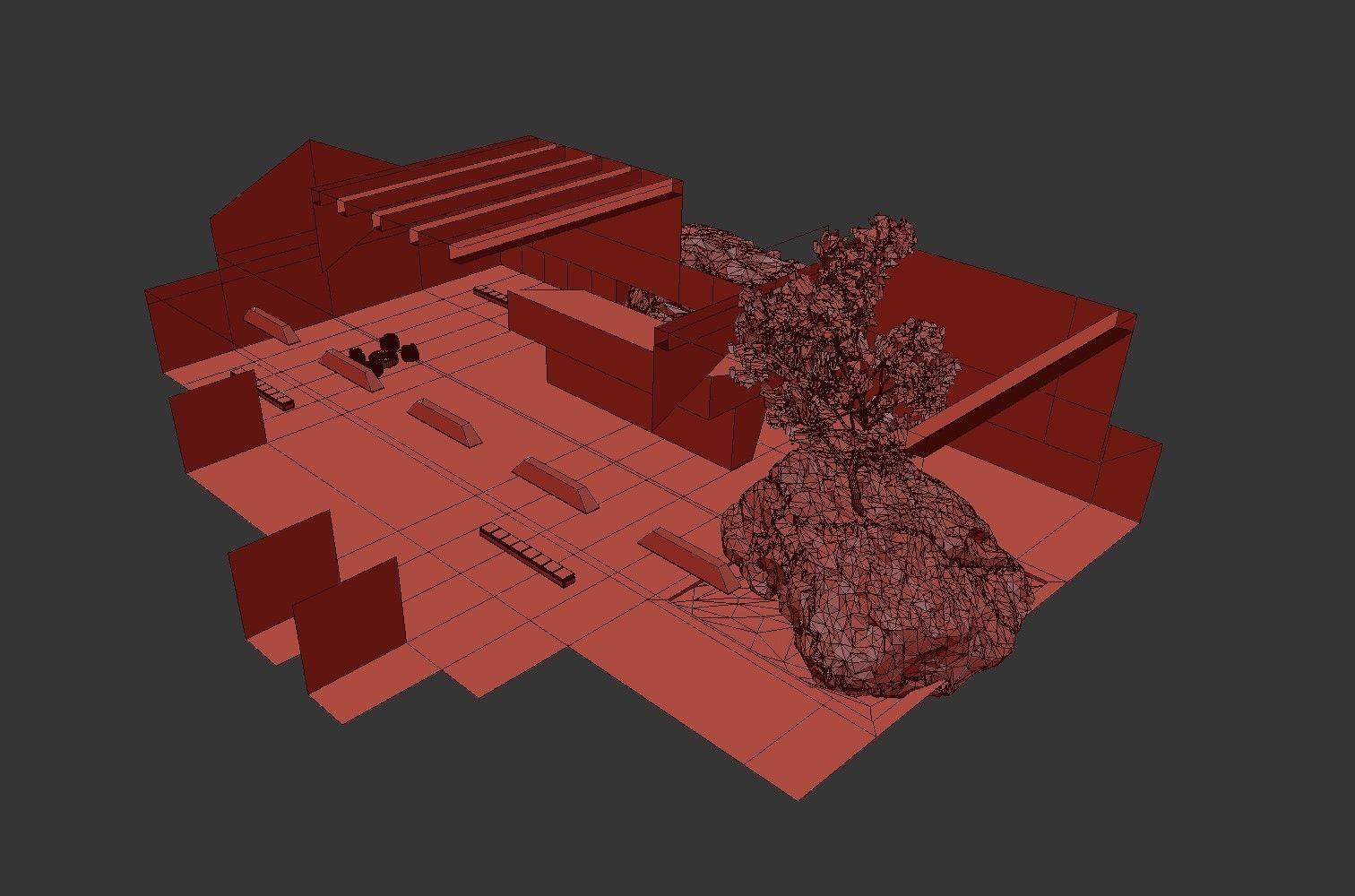 Virtual Reality Meta Room 2022 Baked and Corona Max Scene Low-poly 3D model_9