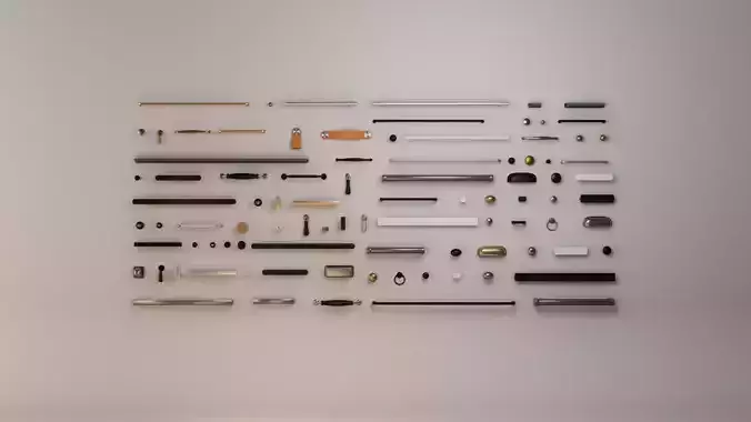 Ikea Handles and Knobs full pack 3D Model Collection