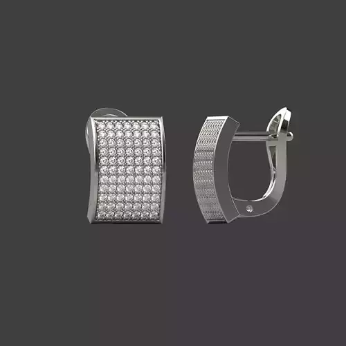 Flat Earrings 3D print model