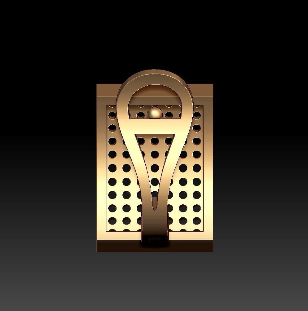 Flat Earrings 3D print model_15