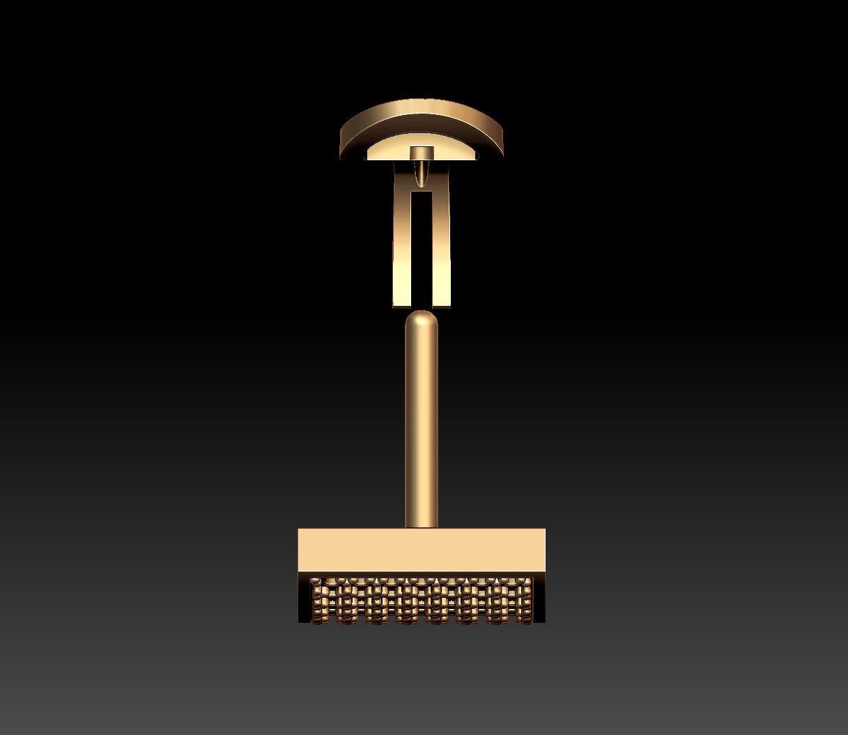 Flat Earrings 3D print model_12