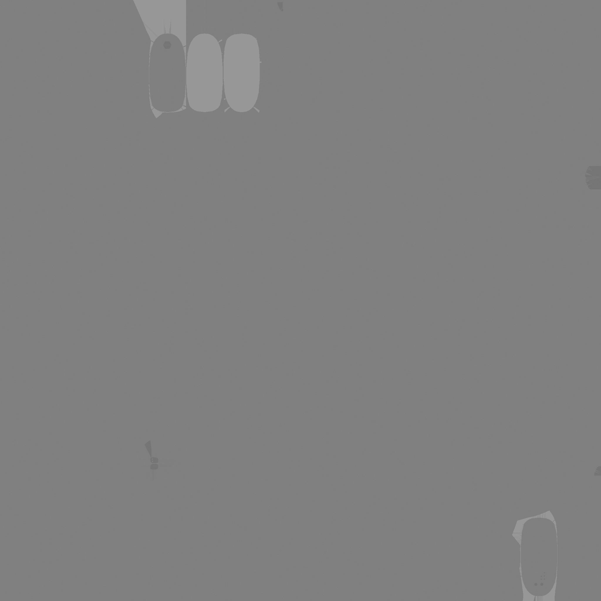 Tech Wheelchair B09 Black Beige - Disability Character Design Low-poly 3D model_22