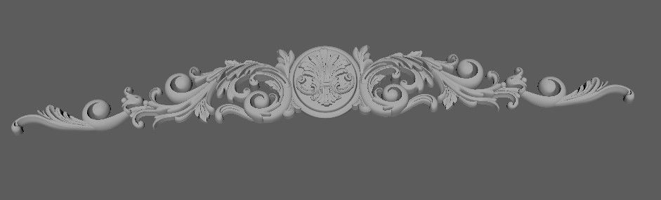 dekor shabby chic embellishment - ornate border 3D model_2