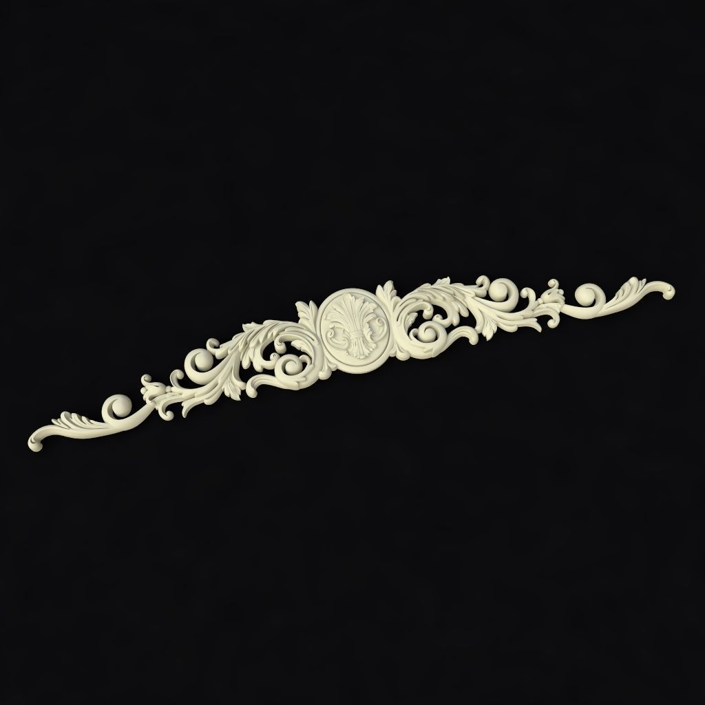 dekor shabby chic embellishment - ornate border 3D model_1