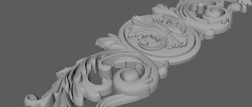 dekor shabby chic embellishment - ornate border 3D model_4