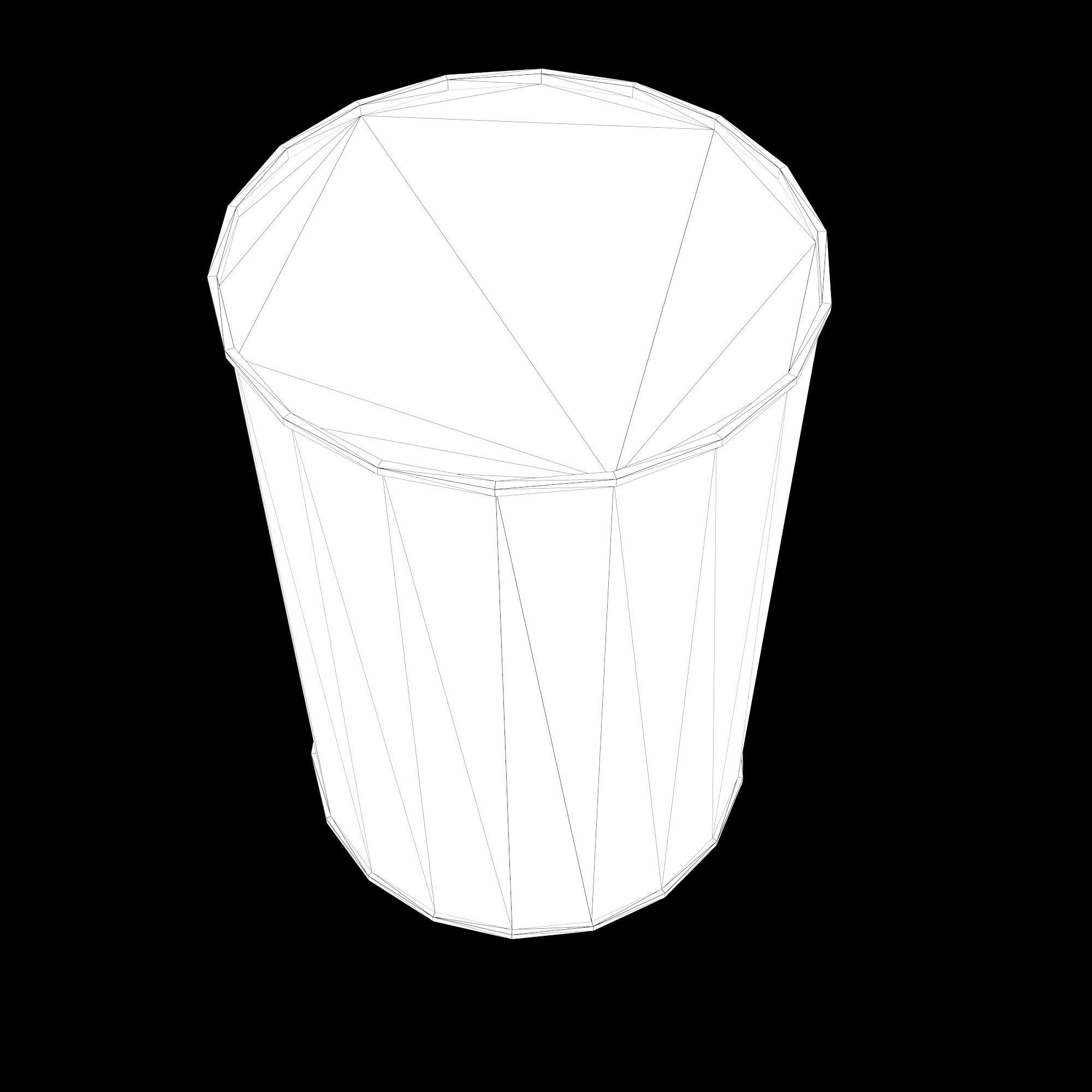 Collection of metal barrels Low-poly 3D model Low-poly 3D model_19