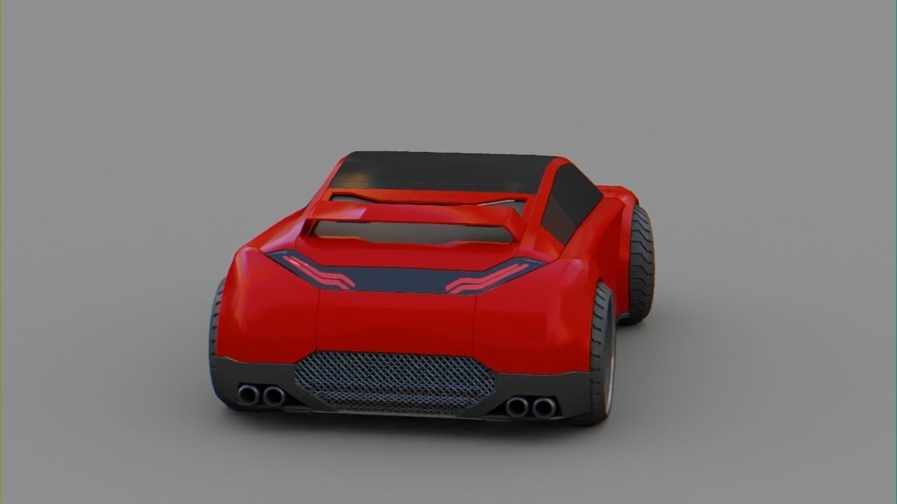 Sport car  Free 3D model_9