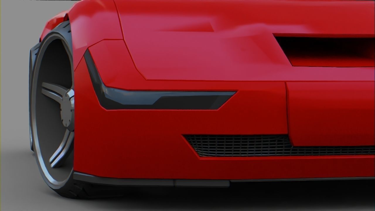 Sport car  Free 3D model_8