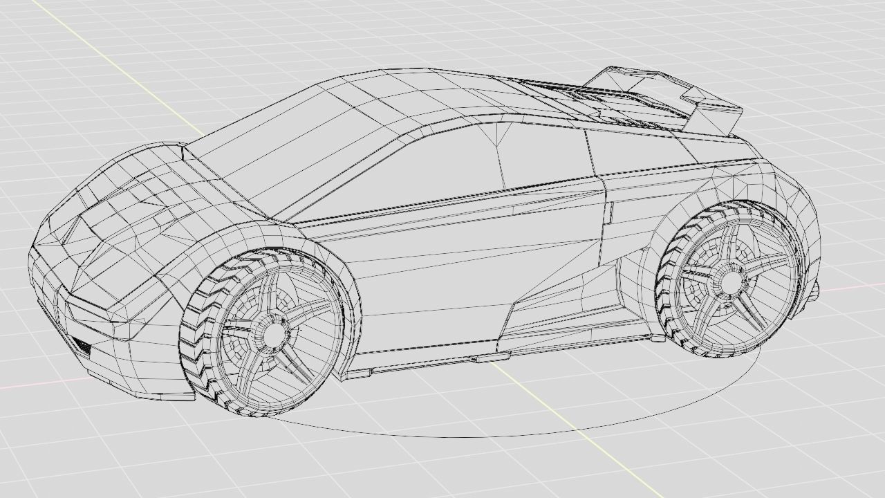 Sport car  Free 3D model_19