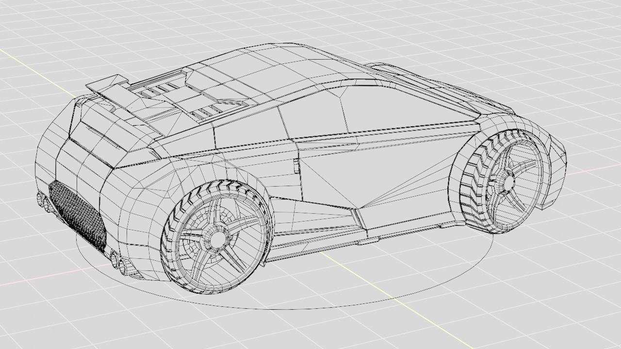 Sport car  Free 3D model_15