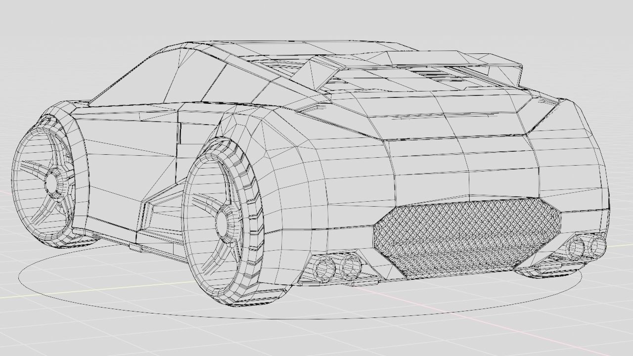 Sport car  Free 3D model_20