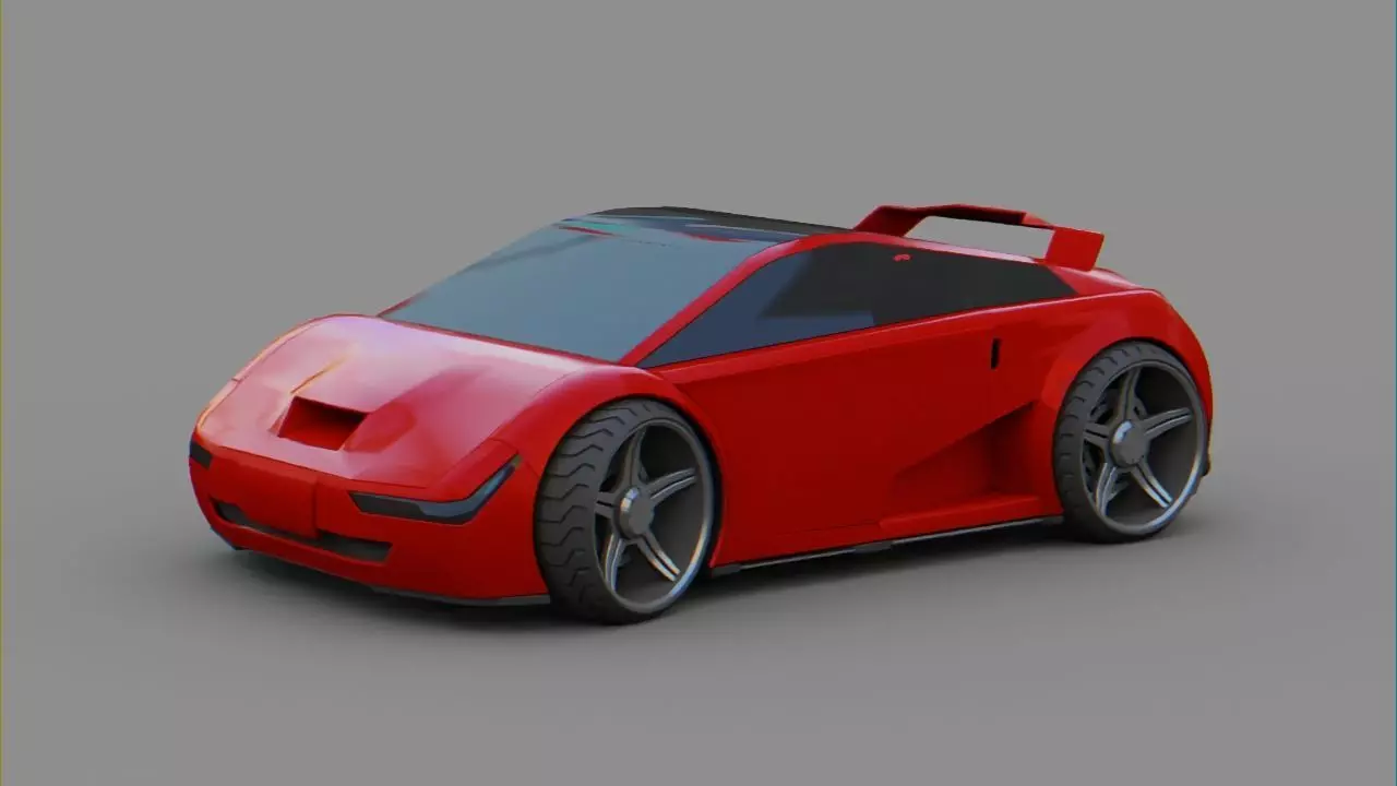 Sport car  Free 3D model_0